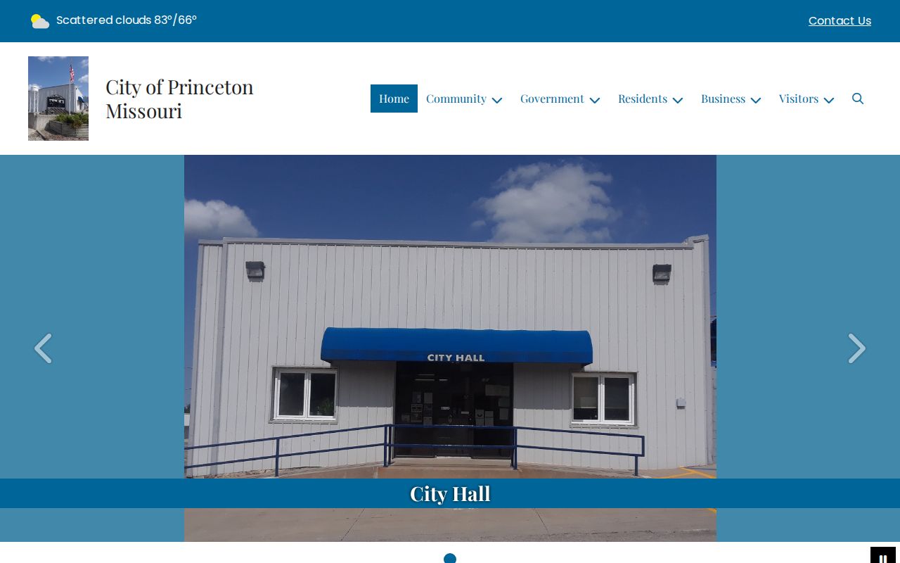 Official City of Princeton website used for Mercer County civic context